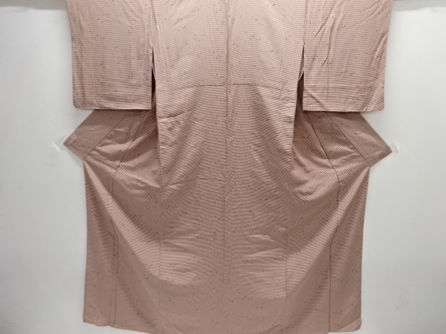 花弁散らし模様単衣小紋着物